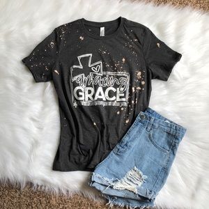 ✨CUSTOM DESIGN✨ Bleached Amazing Grace Tshirt